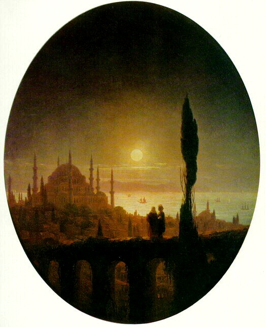 Айвазовский и Турция, картины Стамбул, картины Золотой Рог, живопись и Турция